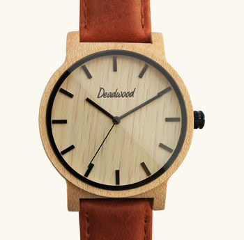 Classic Hazel Unisex Wood Watch, 5 of 7