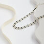 Swarovski Crystal Black And Clear Double Row Choker Necklace, thumbnail 2 of 3