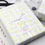 60th Birthday Wrapping Paper Set, thumbnail 1 of 5