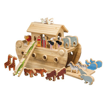 Deluxe Natural Wood Noah's Ark Playset + 24 Characters, 6 of 7