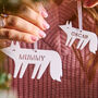 Fox Personalised Christmas Decoration, thumbnail 2 of 4
