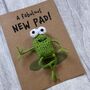 Frog Crochet New Home Housewarming Card Handmade, thumbnail 2 of 12