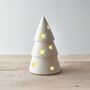 Ceramic LED Christmas Tree With Stars Decoration, thumbnail 1 of 3