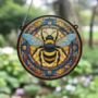 Bee Stained Glass Effect Suncatcher, thumbnail 2 of 3