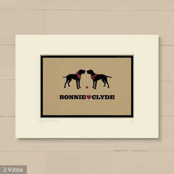 Personalised Viszla Print For One Or Two Dogs, 11 of 12