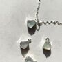 Carved Aquamarine Vintage Chain Necklace, thumbnail 7 of 9