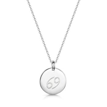 Personalised Sterling Silver Zodiac Symbol Necklace, 6 of 9