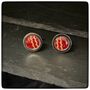 Personalised Cricket Ball Leather Cufflinks, thumbnail 3 of 11
