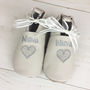 Personalised Heart Christening Shoes, thumbnail 6 of 12