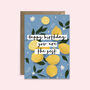 Happy Birthday You Are The Zest Lemon Card, thumbnail 3 of 4