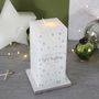 First Married Christmas LED Wax Snowflake Candle, thumbnail 7 of 7