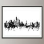 New York Skyline Cityscape Black And White, thumbnail 3 of 6