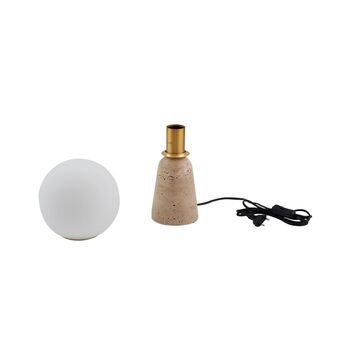 Kirstan Natural Stone And Glass Table Lamp, 2 of 4
