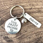 This Daddy Belongs To Keyring With Football Charm, thumbnail 1 of 7