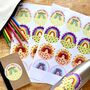 Personalised Seasonal Rainbow Stickers, thumbnail 1 of 8