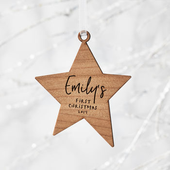 First Christmas Personalised Christmas Decoration, 6 of 8