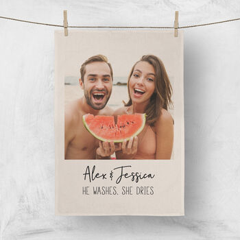 Personalised Photo Tea Towel | Mother's Day Gift, 3 of 4