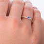 Ceylon Sapphire Ring In Silver, thumbnail 2 of 4