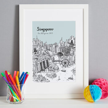 Personalised Singapore Print, 5 of 10