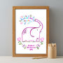Personalised Baby Name Child's Christening Print, thumbnail 3 of 4