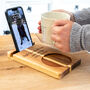 Personalised Best Dad Mum Sofa Coaster Phone Stand Gift, thumbnail 4 of 5