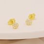 Sterling Silver Extra Tiny Round Disk Stud Earrings, thumbnail 2 of 12