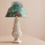 White Ceramic And Jungle Shade Lamp, thumbnail 1 of 2