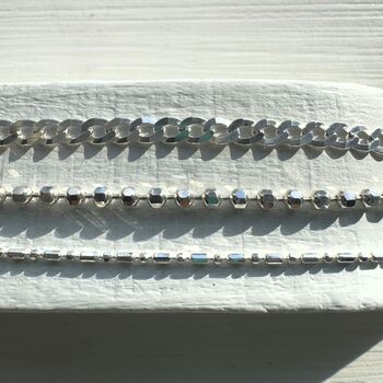 Set Of Three Sterling Silver Layer Bracelets, 5 of 7