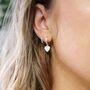 Small Sterling Silver Hoop Earrings, thumbnail 2 of 5