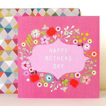 Floral Mother's Day Motif Card, 3 of 5