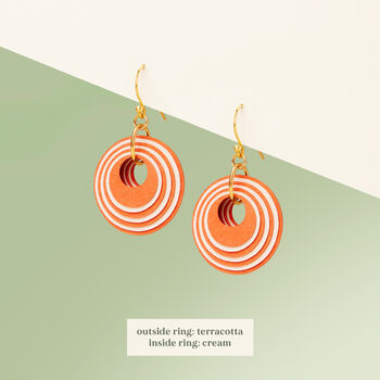 Design Your Own Colour Combination | Layered Geometric Rectangle Earrings, 9 of 11