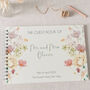 Dusky Roses And Wildflower Wedding Guest Book, thumbnail 1 of 7