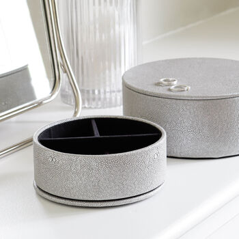 Silver Faux Shagreen Boxes, 2 of 3