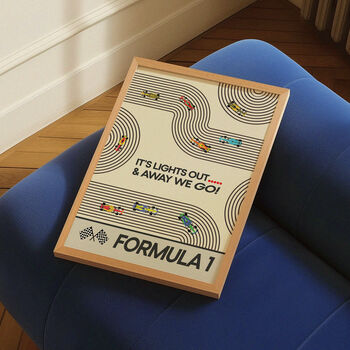 Formula One Print Lights Out And Away We Go, 2 of 12