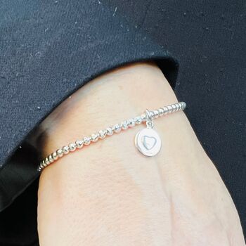 Sterling Silver Expanding Heart Bracelet, 2 of 7
