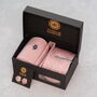 Dusty Pink Wedding Tie Set And Socks Groomsmen Gift, thumbnail 1 of 8