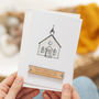 Personalised Christening Card With Wooden Banner, thumbnail 2 of 3
