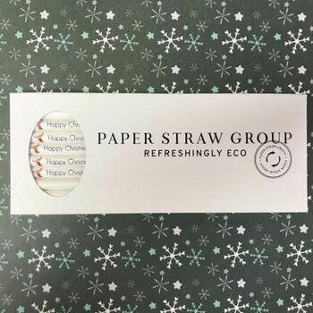 Personalised Christmas Paper Straws, 7 of 9