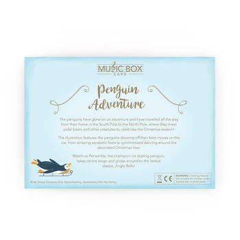 Penguin Adventure Music Box Card, 3 of 5