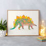 Stegosaurus Dinosaur Fine Art Print, thumbnail 1 of 4