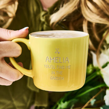 Stoneware Personalised Garden Gift Mug, 2 of 4