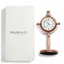 Personalised Copper Desk Clock Gift With Wooden Box, thumbnail 9 of 12