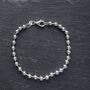 Ball Bracelet In Sterling Silver, thumbnail 4 of 4