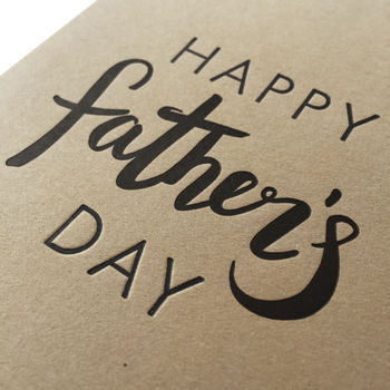 'Happy Fathers Day' Letterpress Card, 2 of 3