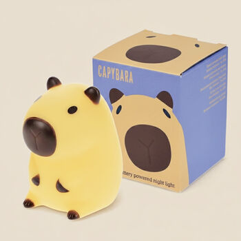 Capybara Night Light, Nursey Light And Bedside Lamp, 9 of 9