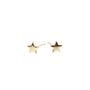 Heart Or Star Stud Earrings In 14ct Gold, thumbnail 3 of 6