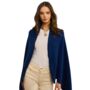 Navy Blue 100% Cashmere Multi Ways Button Poncho Gift Boxed, thumbnail 3 of 10