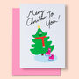 Cute Packs Of Christmas Card Cool Merry Christmas Trees, thumbnail 2 of 4
