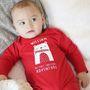 My First Christmas Adventure Hungry Bear Romper, thumbnail 1 of 11