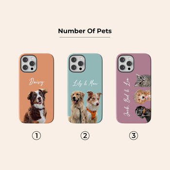Custom Pet Portrait Phone Case, 3 of 10